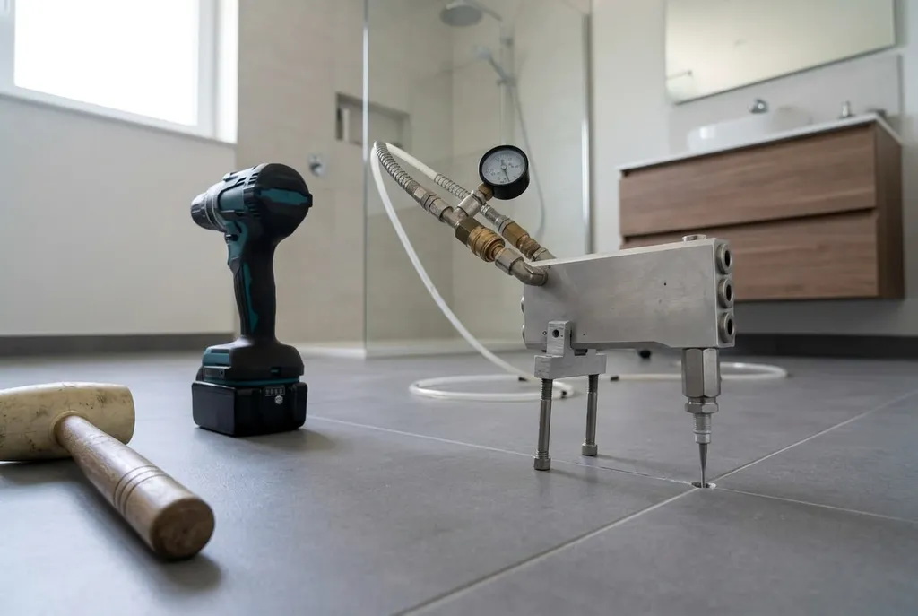 Kitbedrijf Nieuwveen – holle tegels injecteren